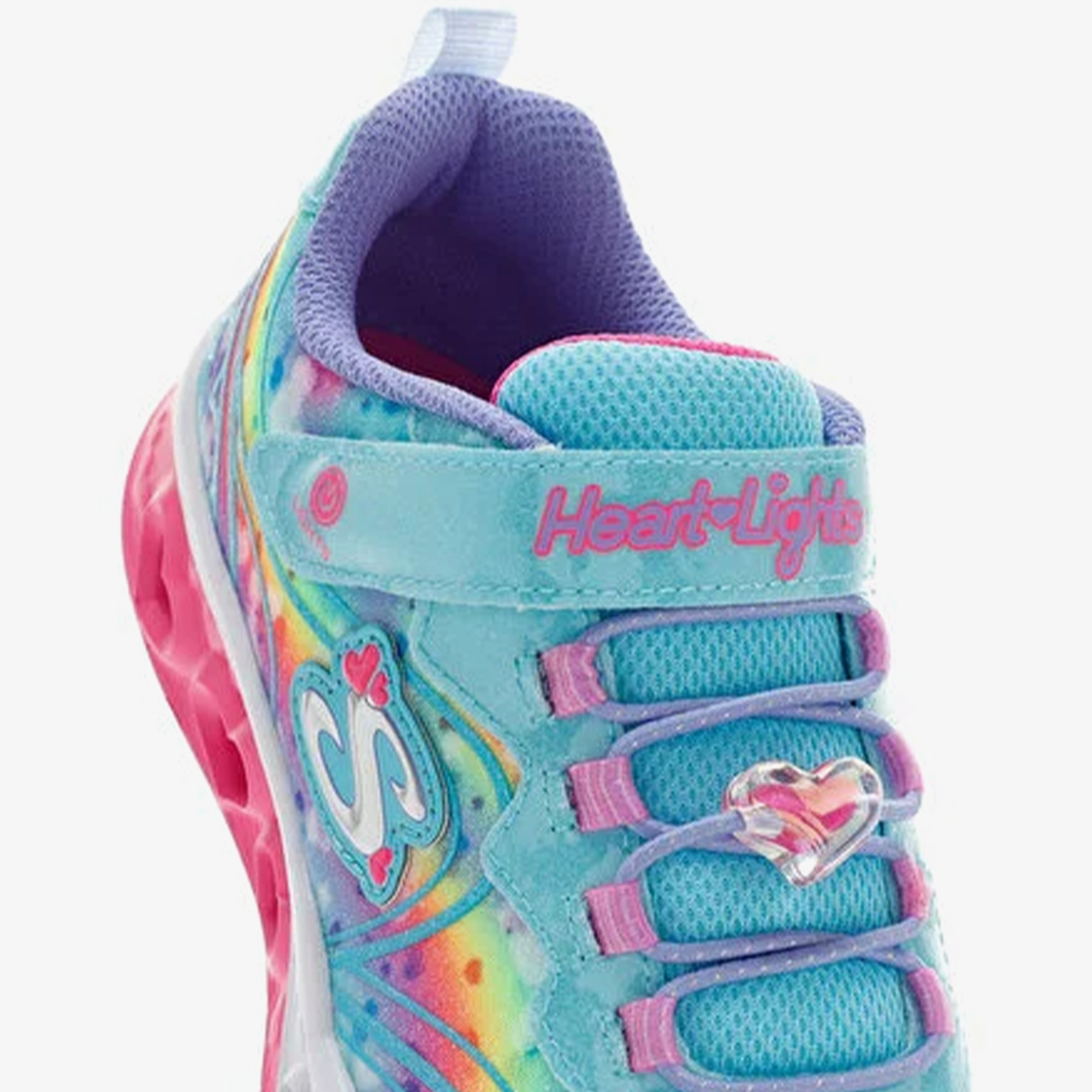 Skechers Flutter Heart Lights Groovy Swirl Çocuk Mavi Spor Ayakkabı
