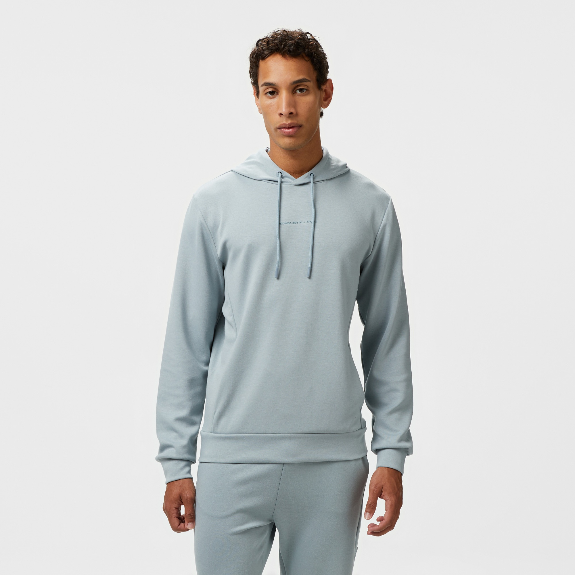 Sportempt Stm319 Erkek Gri Hoodie