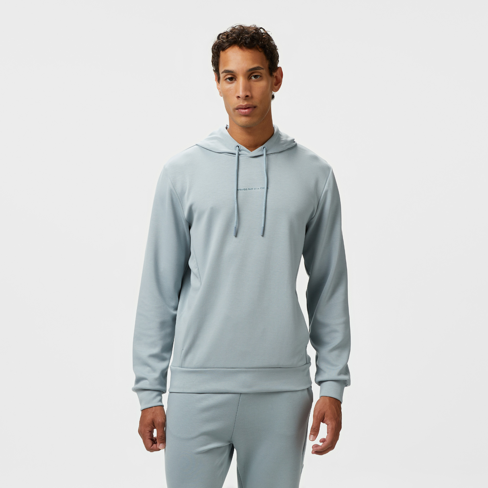  Sportempt Stm319 Erkek Gri Hoodie