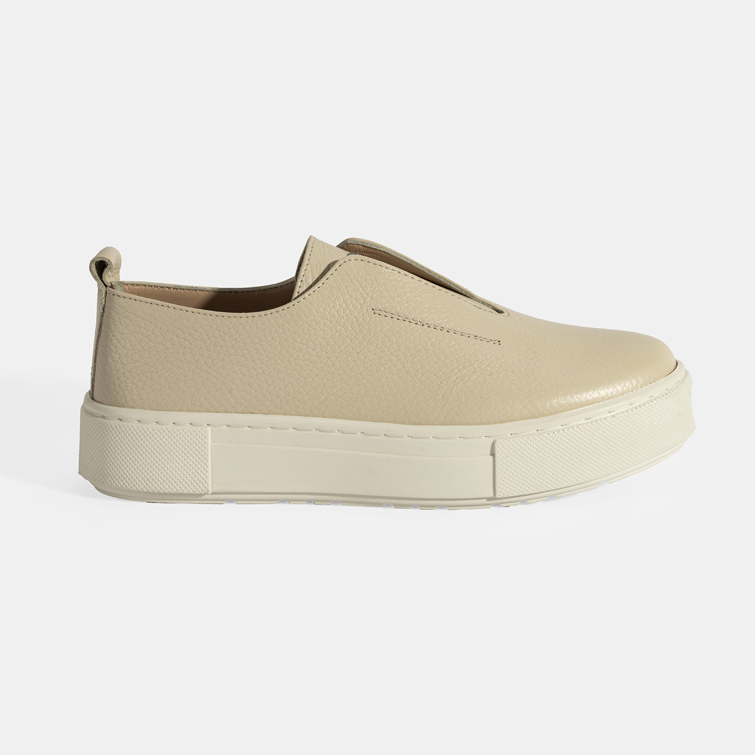  Kadın Bej Günlük Deri Ayakkabı