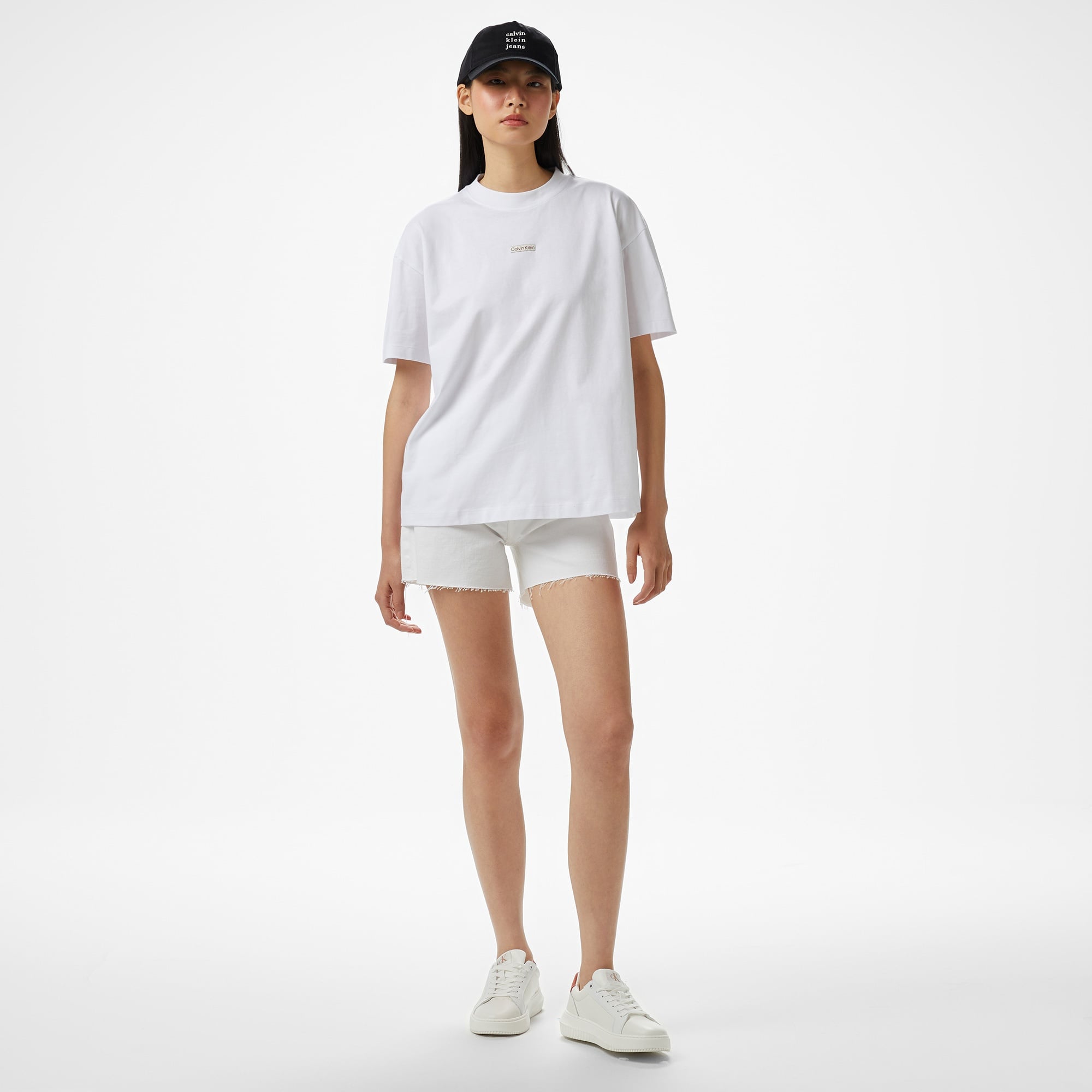 Calvin Klein Kadın Beyaz T-Shirt