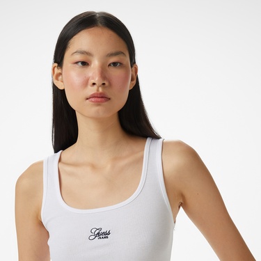  Guess Kadın Beyaz T-Shirt