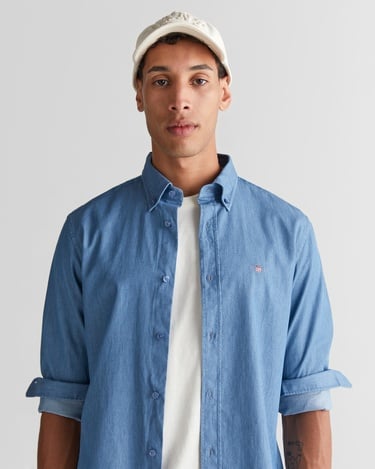  GANT Erkek Krem Regular Fit Bisiklet Yaka Logolu T-Shirt