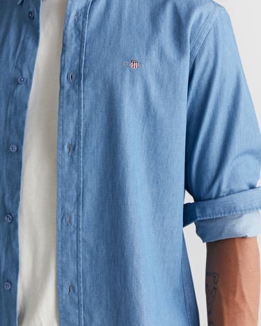  GANT Erkek Krem Regular Fit Bisiklet Yaka Logolu T-Shirt