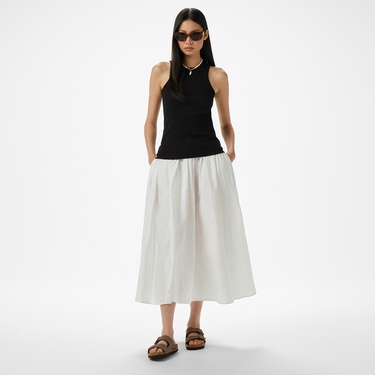  Brooks Brothers Palmiye Logo Nakışlı Kadın Siyah Kolsuz T-Shirt