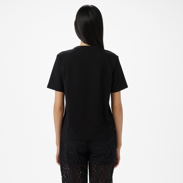  Brooks Brothers Önü Bb Nakışlı Kadın Siyah T-Shirt