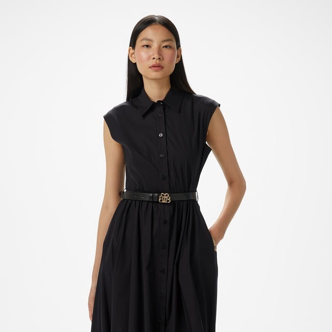  Brooks Brothers Midi Boy Kolsuz Kadın Siyah Elbise