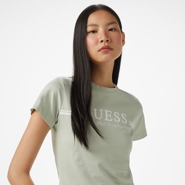  Guess Ss T Kadın  Yeşil T-Shirt