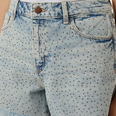  Guess Relaxed Midi Short  Kadın Mavi Şort