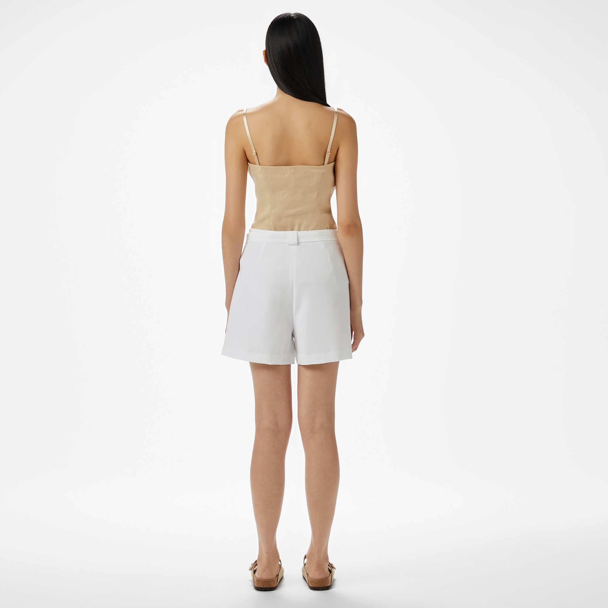 Guess New Valentina Short  Kadın Beyaz Şort