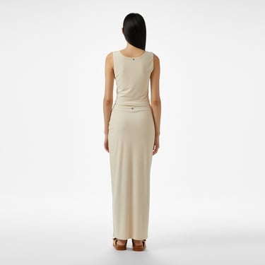  Guess Aimee Jewel Drap Ski  Kadın Bej Etek