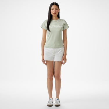  Guess Ss T Kadın  Yeşil T-Shirt