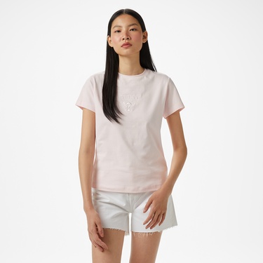  Guess Colette Ss Tee  Kadın Pembe T-Shirt