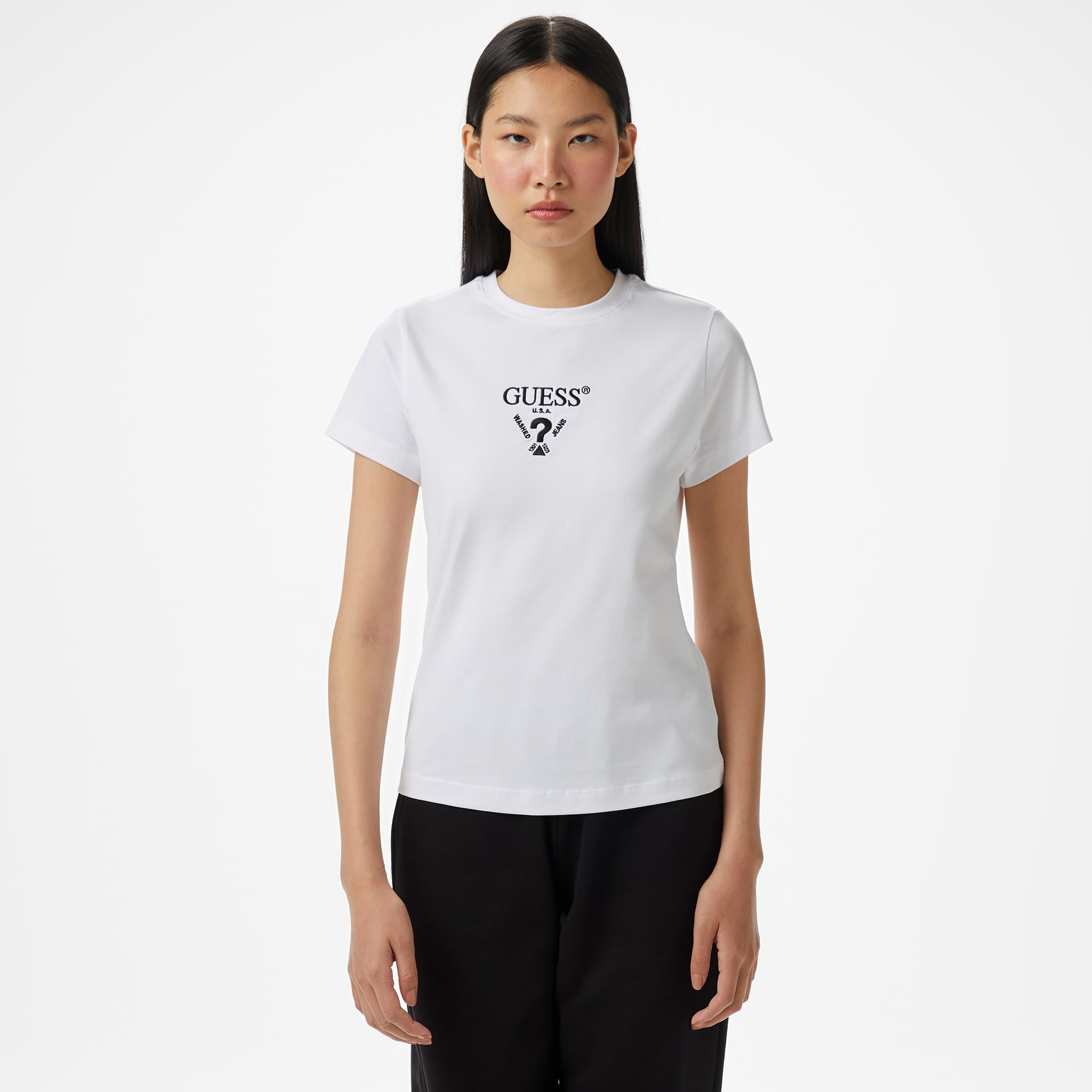  Guess Colette Kadın Beyaz T-Shirt