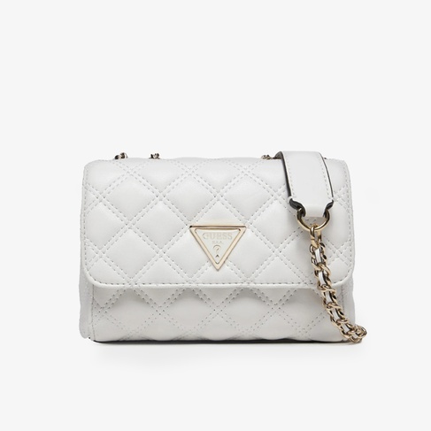  Guess Spark Micro Mini Giully Kadın Beyaz El Çantası