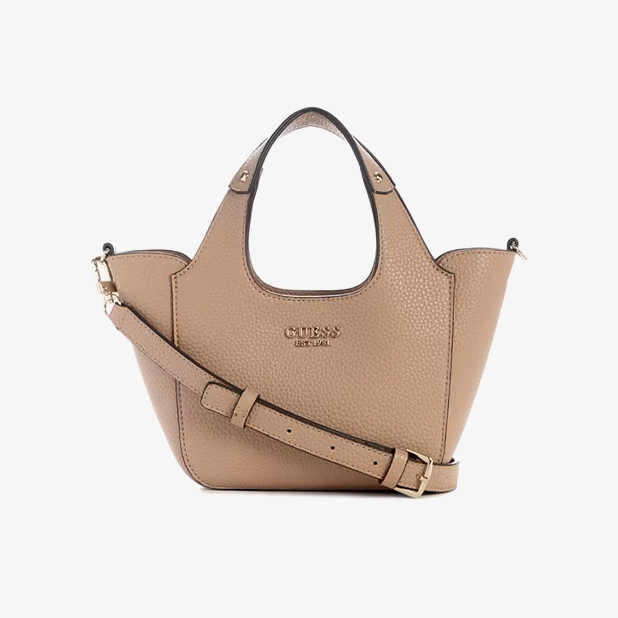 Guess Anadela 3 Comp Satch  Helina Mini  Kadın Bej Tote Çanta