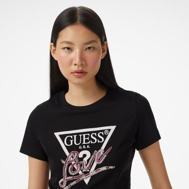  Guess Kadın Siyah T-Shirt