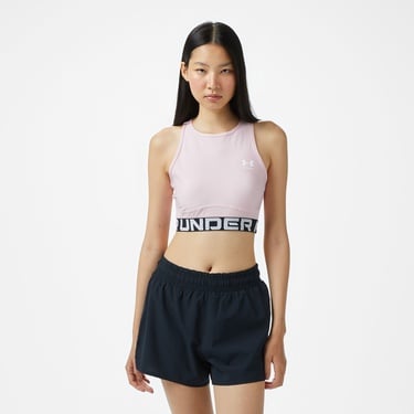  Under Armour Heatgear Rib Kadın Pembe Antrenman Atlet