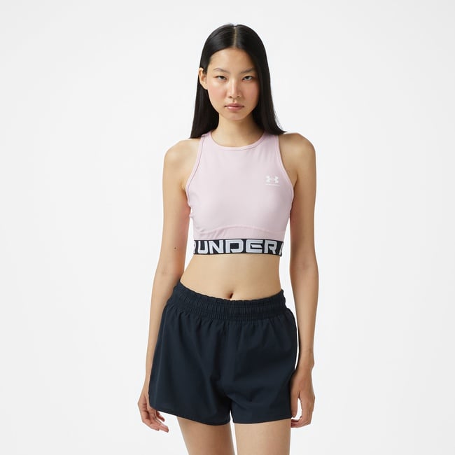  Under Armour Heatgear Rib Kadın Pembe Antrenman Atlet