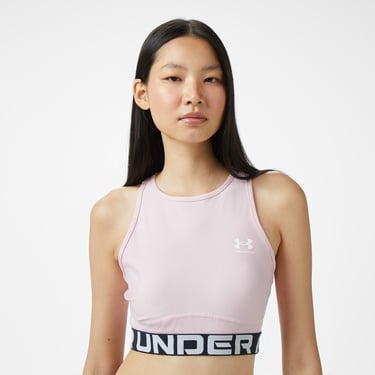  Under Armour Heatgear Rib Kadın Pembe Antrenman Atlet