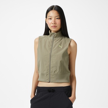  Puma Dare To Full-Zip Vest Kadın Kahverengi Eşofman Üstü