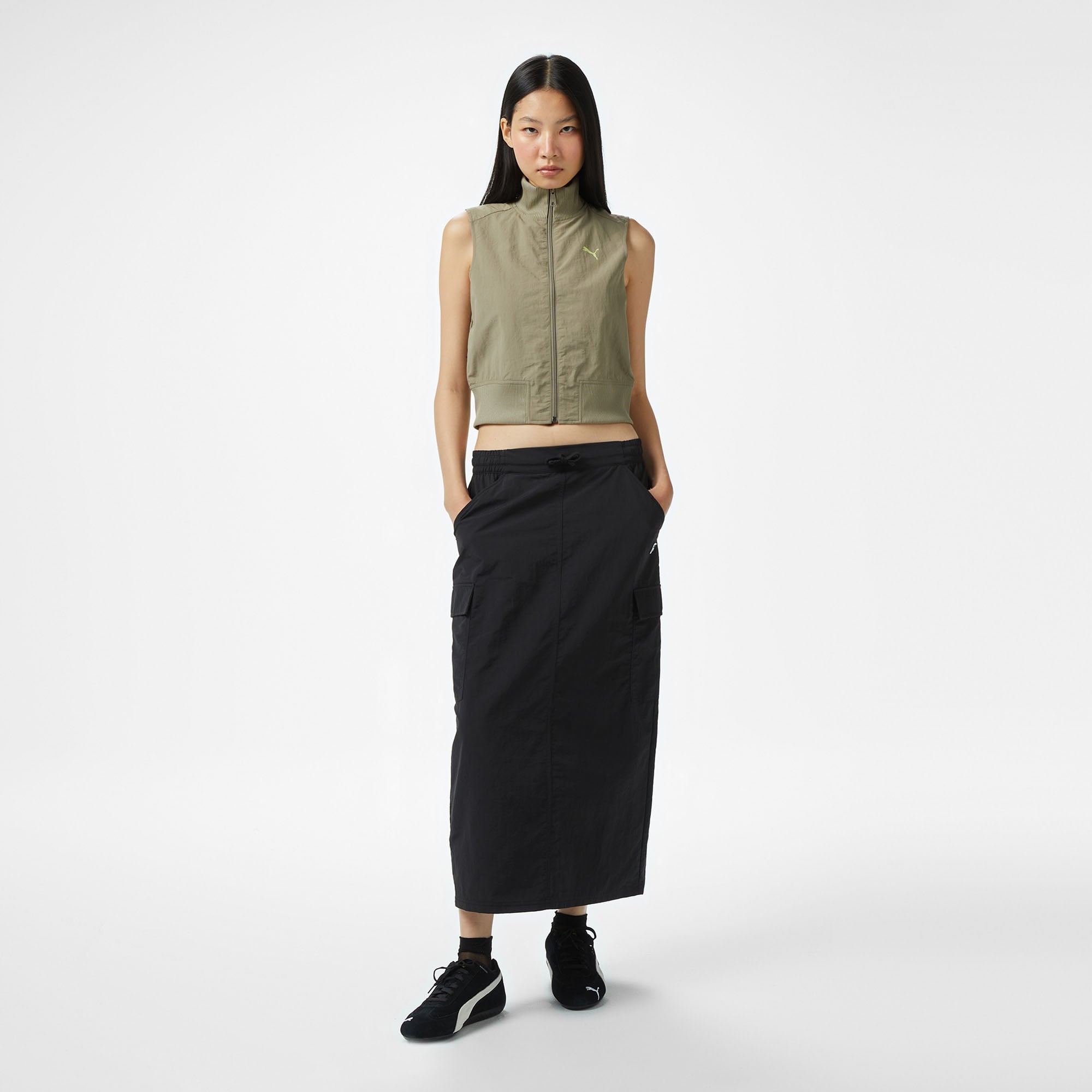 Puma Dare To Full-Zip Vest Kadın Kahverengi Eşofman Üstü