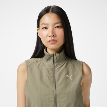  Puma Dare To Full-Zip Vest Kadın Kahverengi Eşofman Üstü
