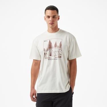  Jack Wolfskin Freeroamer Erkek Krem T-Shirt