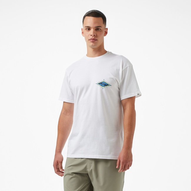  Quiksilver Ev Beach Blast Ss Erkek Beyaz T-Shirt