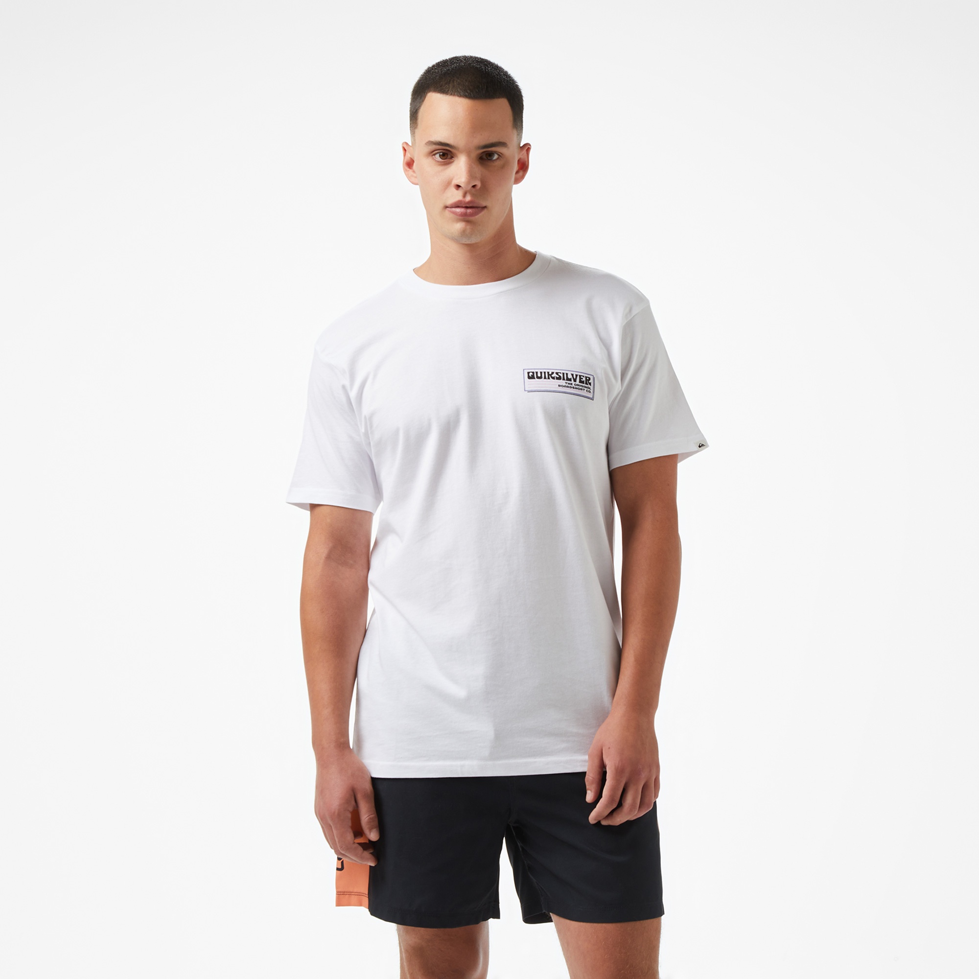 Quiksilver Palm Square Ss Erkek Beyaz T-Shirt
