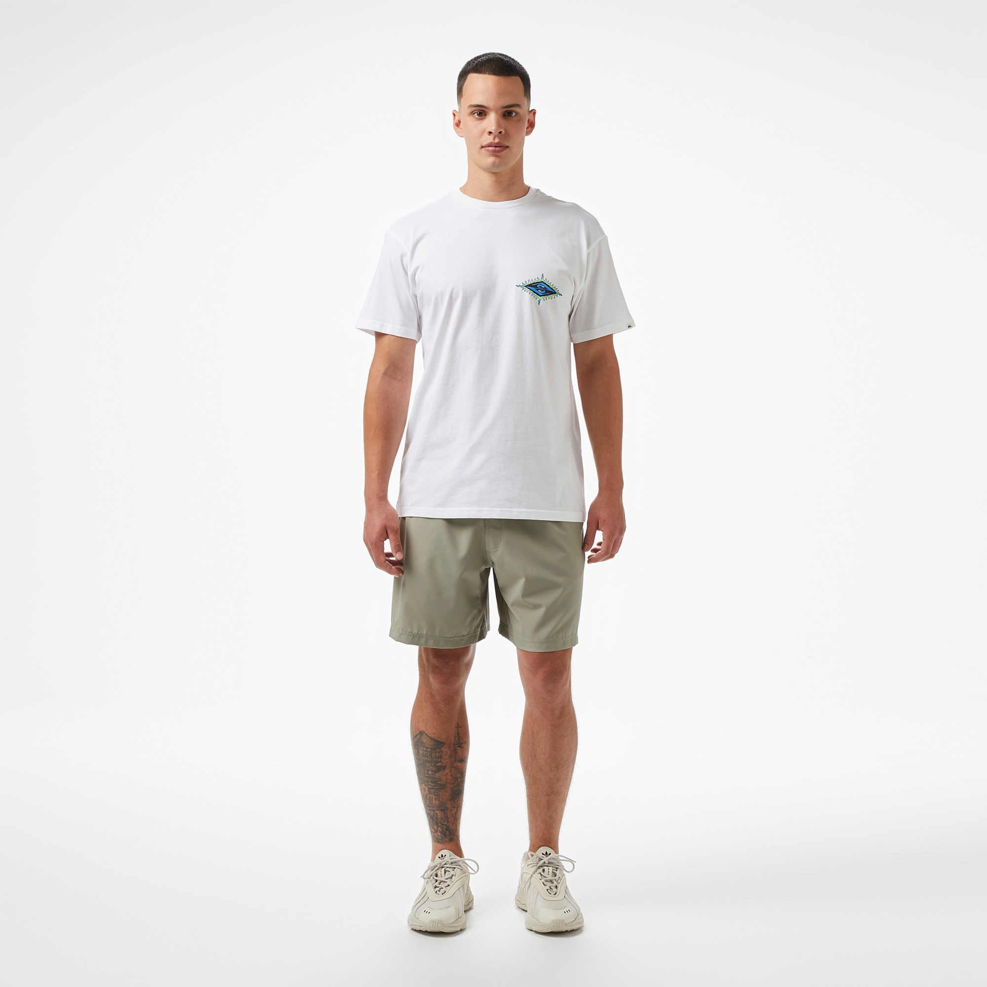 Quiksilver Ev Beach Blast Ss Erkek Beyaz T-Shirt