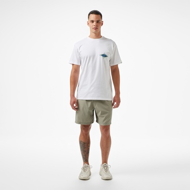  Quiksilver Ev Beach Blast Ss Erkek Beyaz T-Shirt