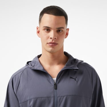  Puma Tad Tech Woven Full Zip Erkek Gri Eşofman Üstü