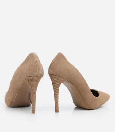  Kadın Deri Vizon Stiletto