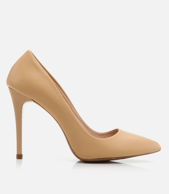  Kadın Deri Bej Stiletto