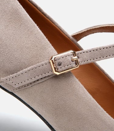  Kadın Deri Mary Jane Vizon Stiletto