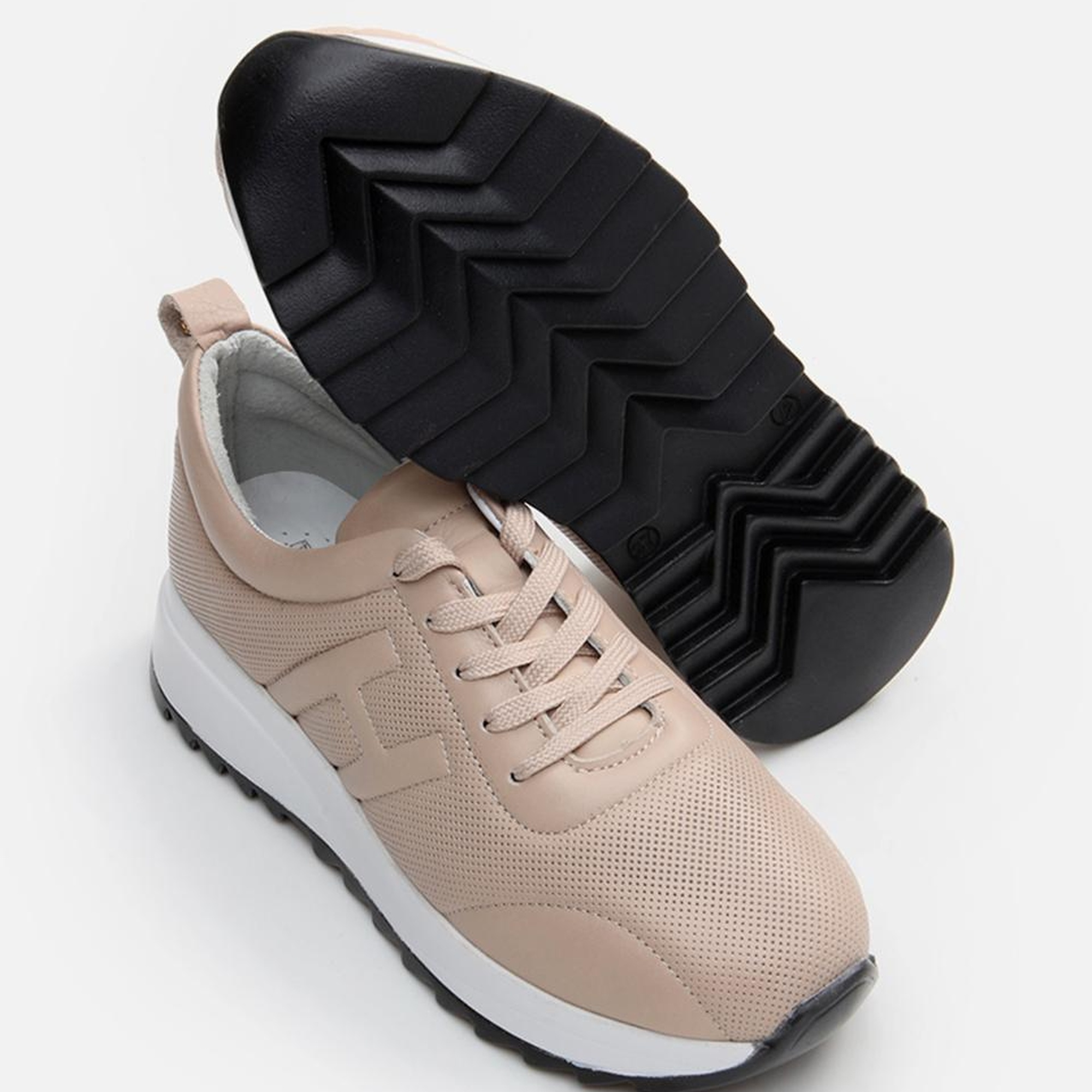 Kadın Deri Vizon Spor Ayakkabı