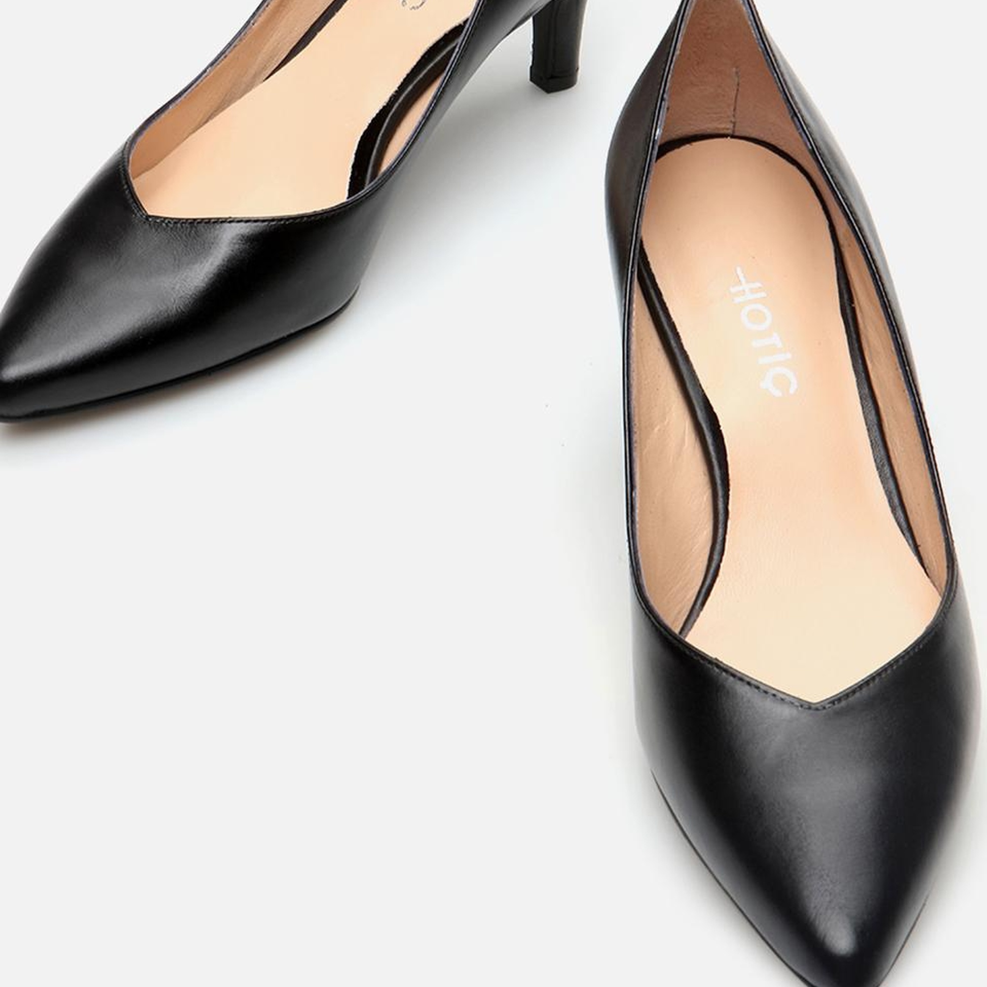 Kadın Deri Siyah Stiletto