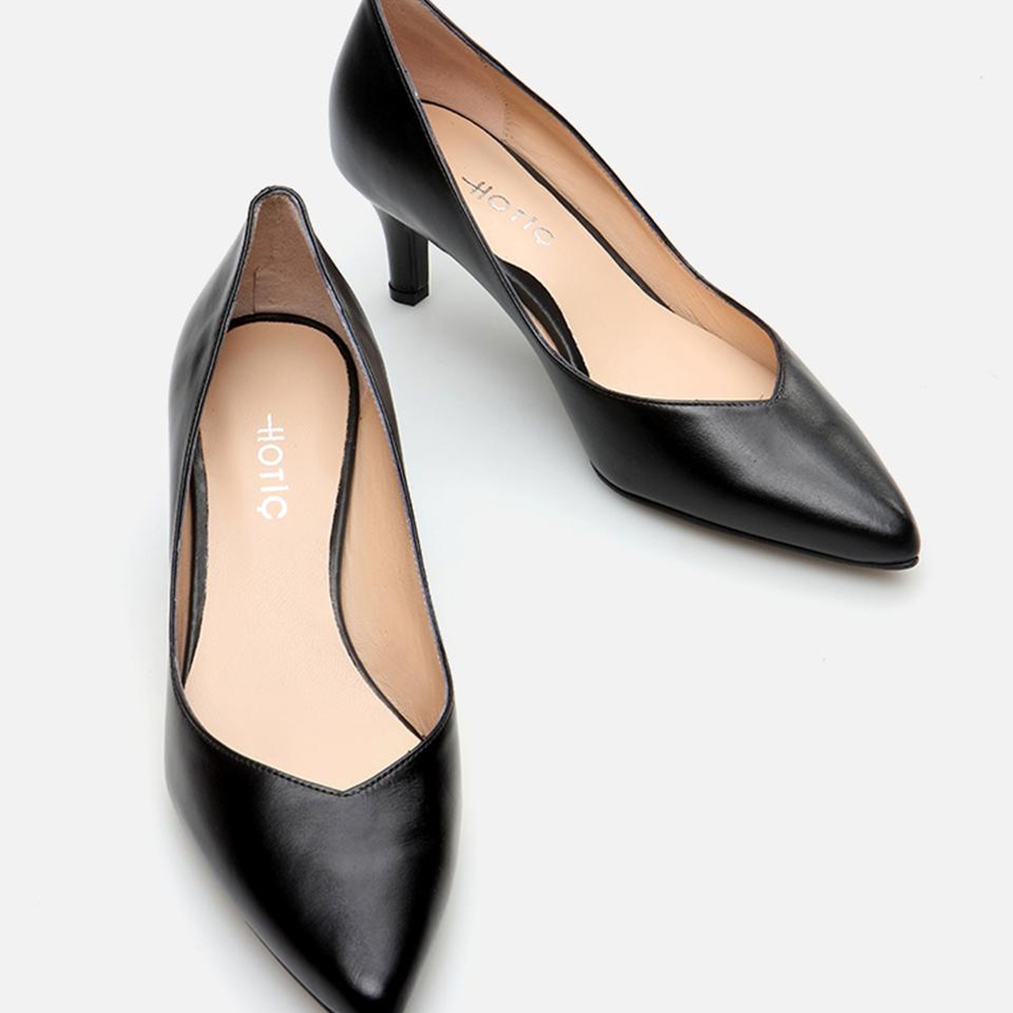 Kadın Deri Siyah Stiletto