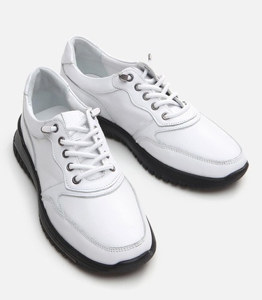  Kadın Deri Beyaz Spor Ayakkabı