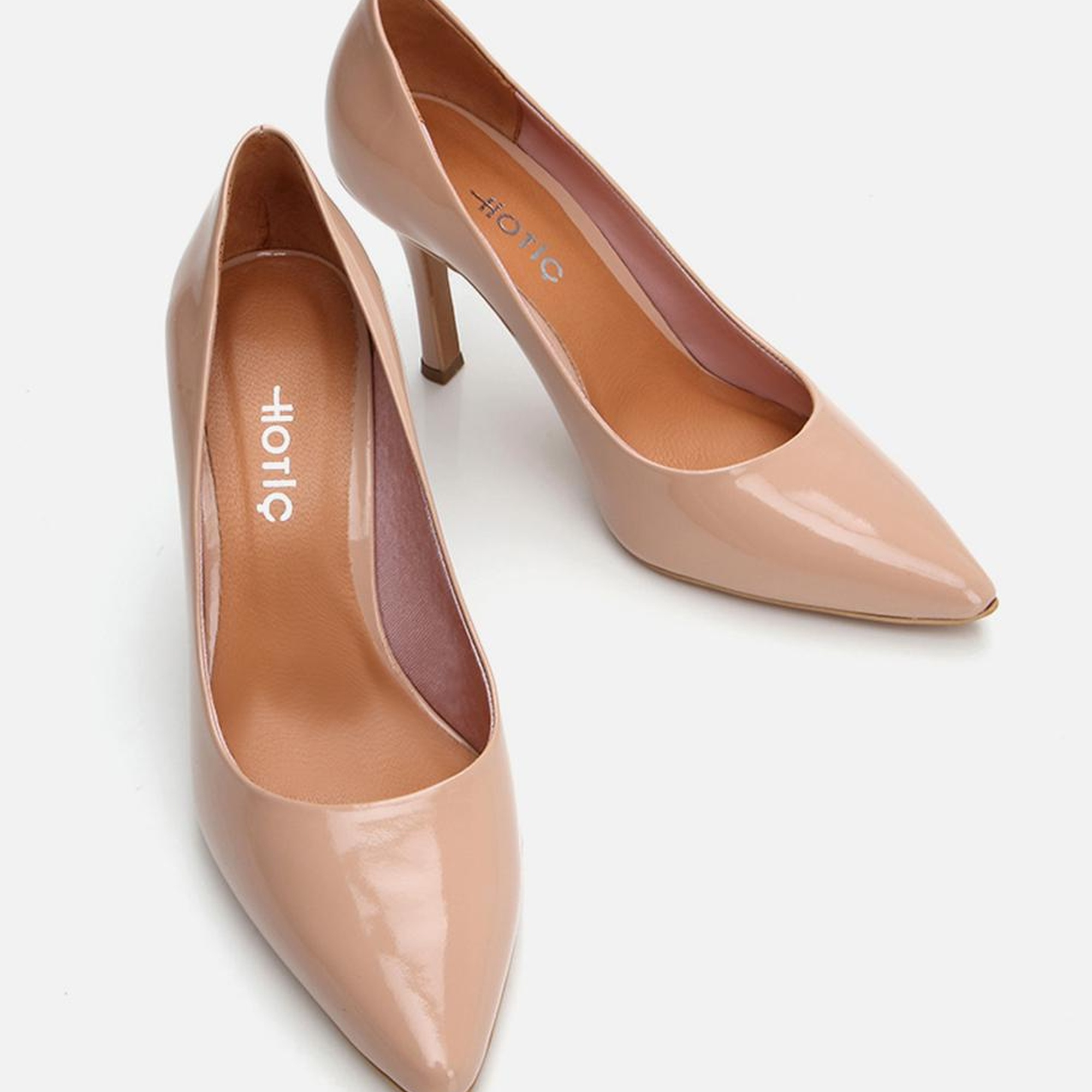 Kadın Deri Bej Stiletto