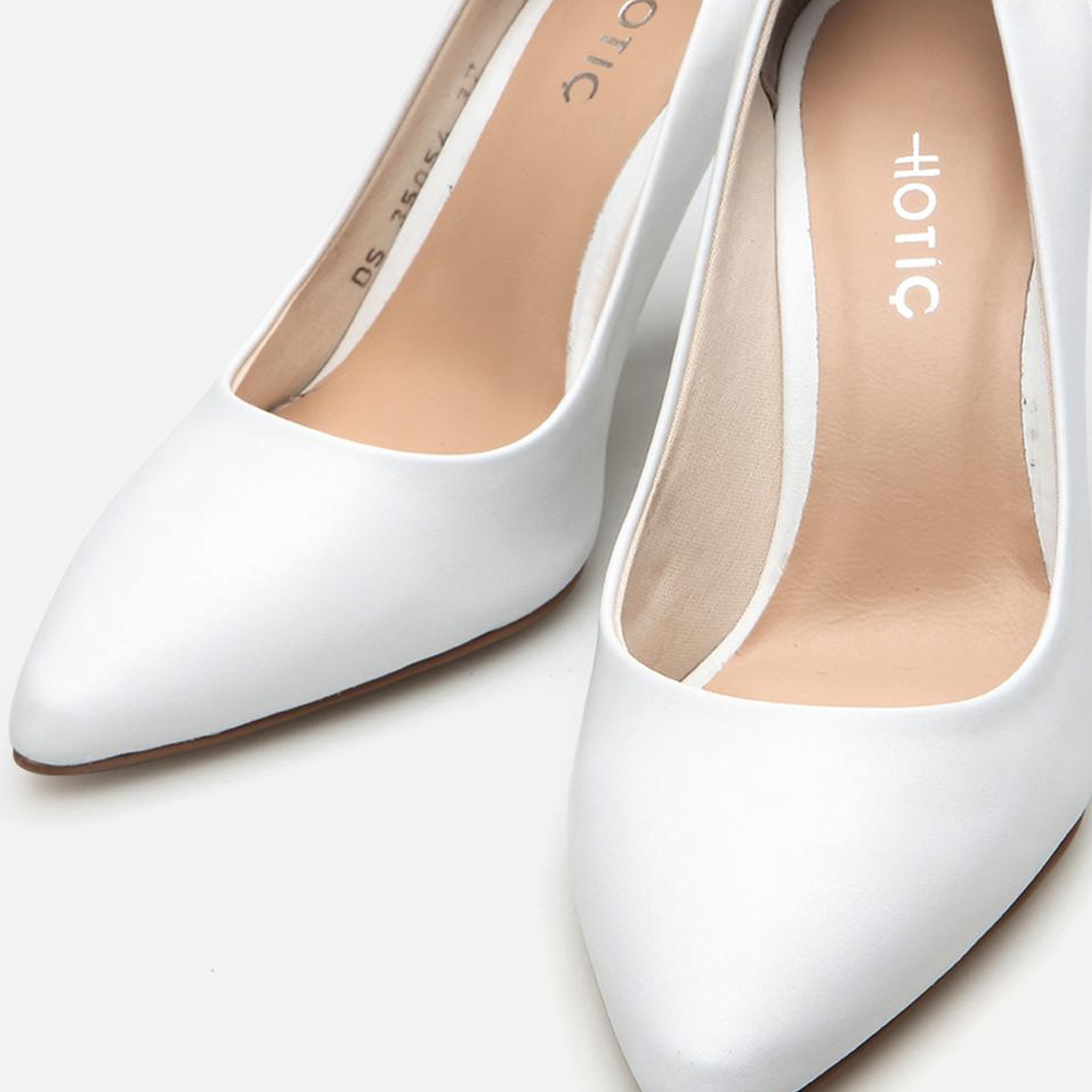 Kadın Deri Beyaz Stiletto