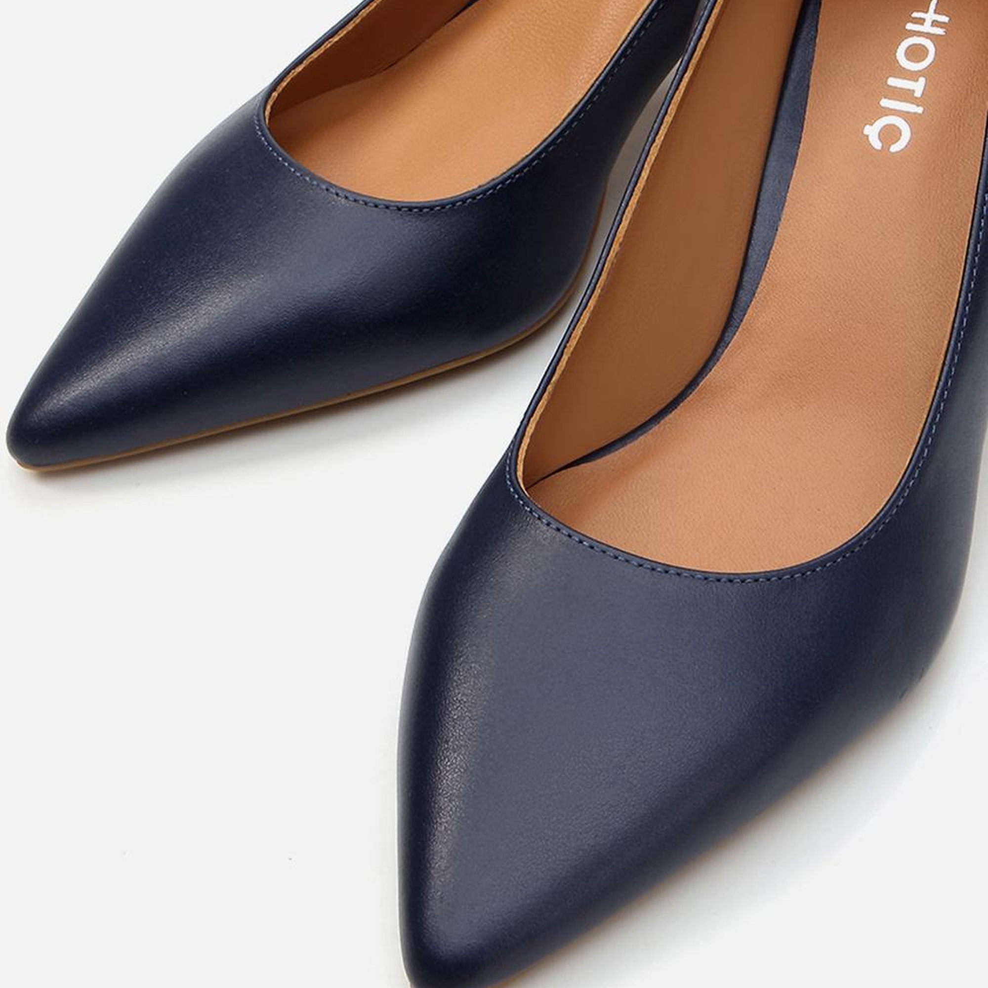 Kadın Deri Lacivert Stiletto