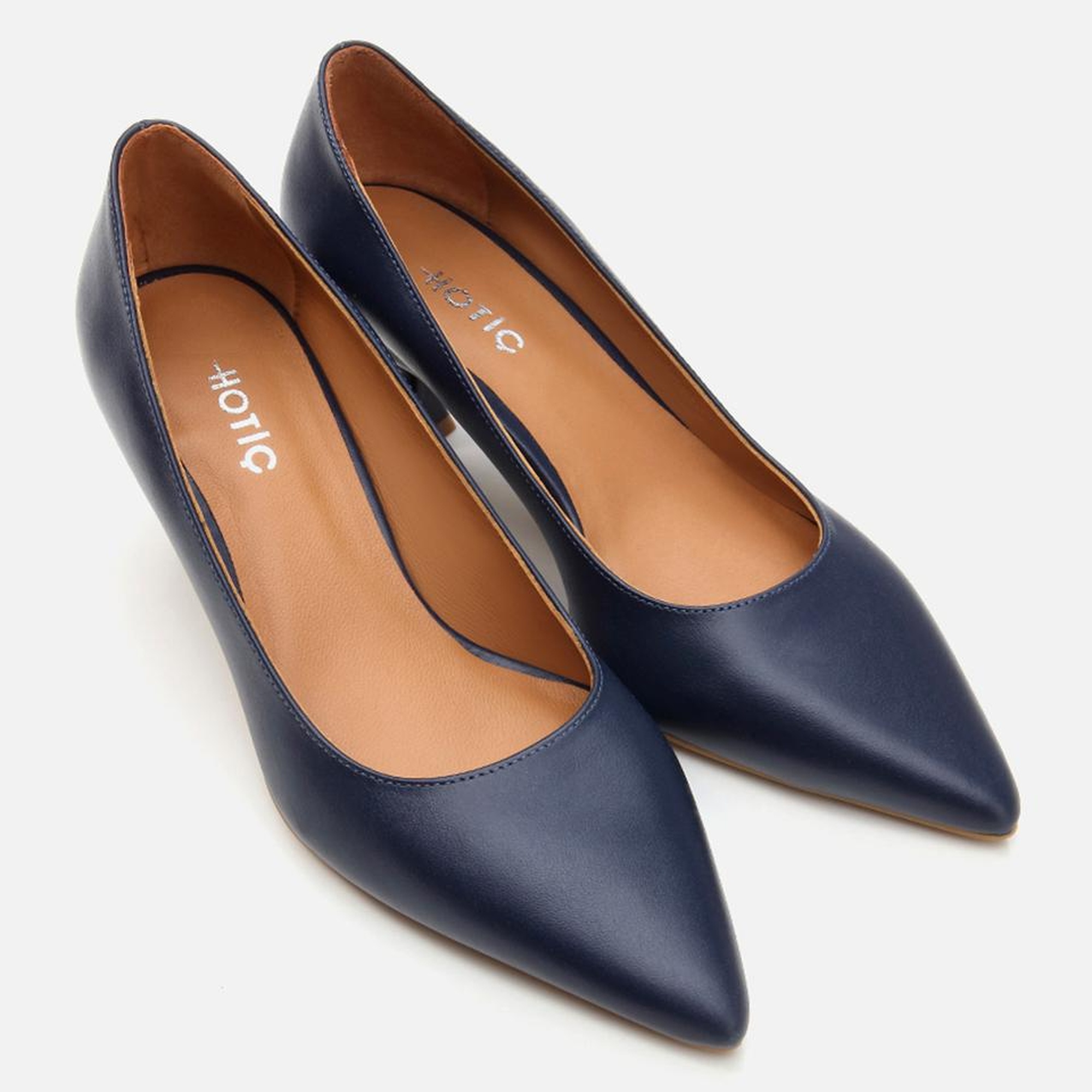 Kadın Deri Lacivert Stiletto