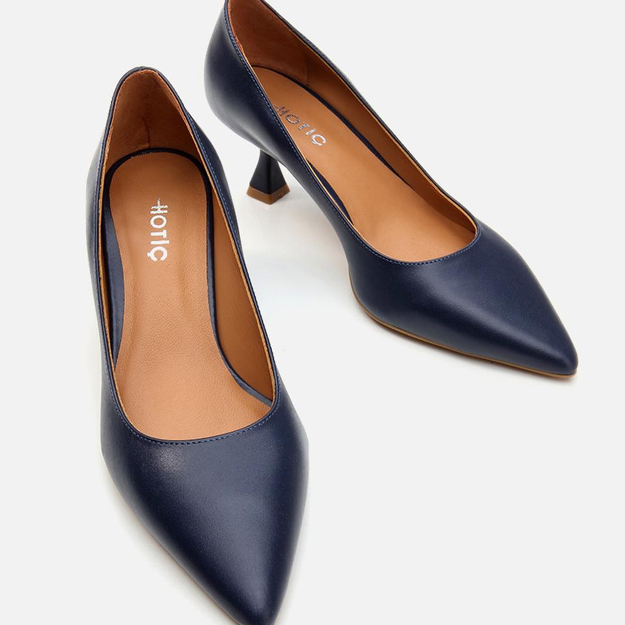 Kadın Deri Lacivert Stiletto