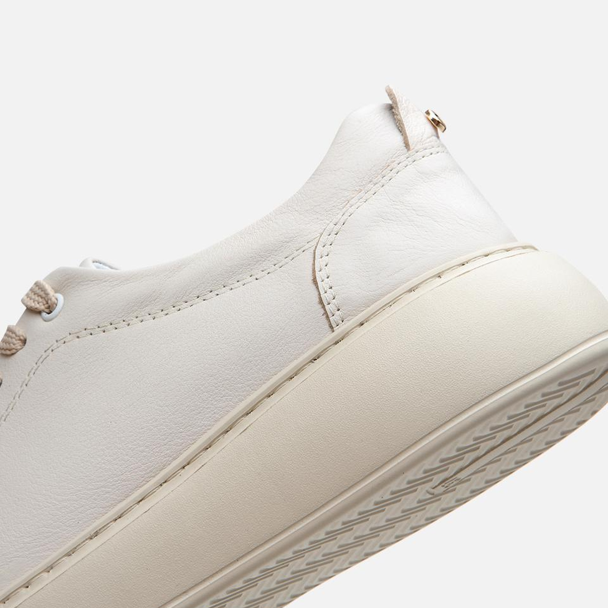 Kadın Deri Bej Kalın Tabanlı Spor Ayakkabı