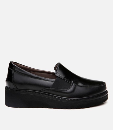  Kadın Deri Siyah Loafer