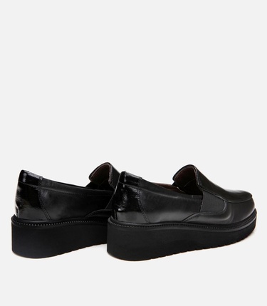  Kadın Deri Siyah Loafer