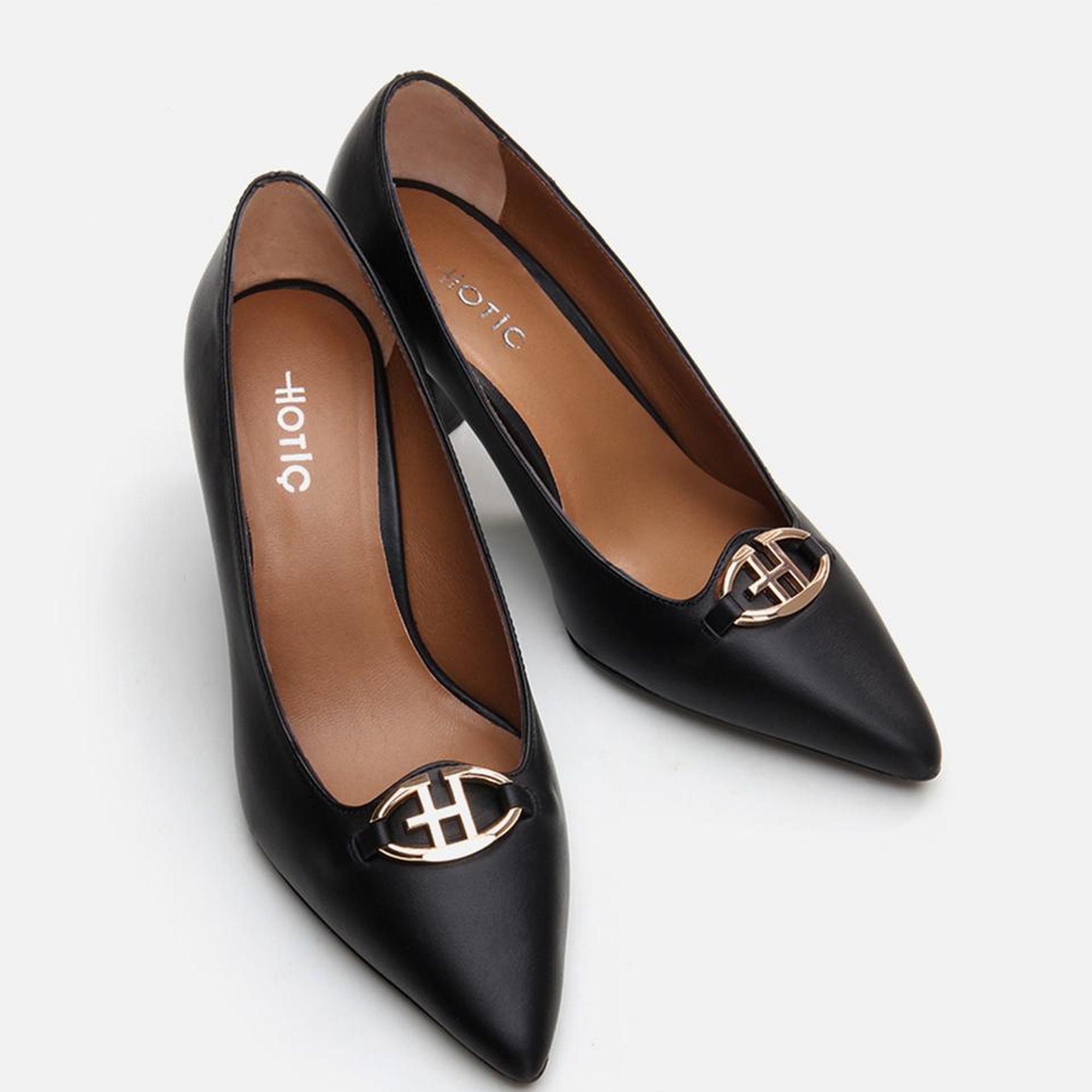 Kadın Deri Siyah Stiletto