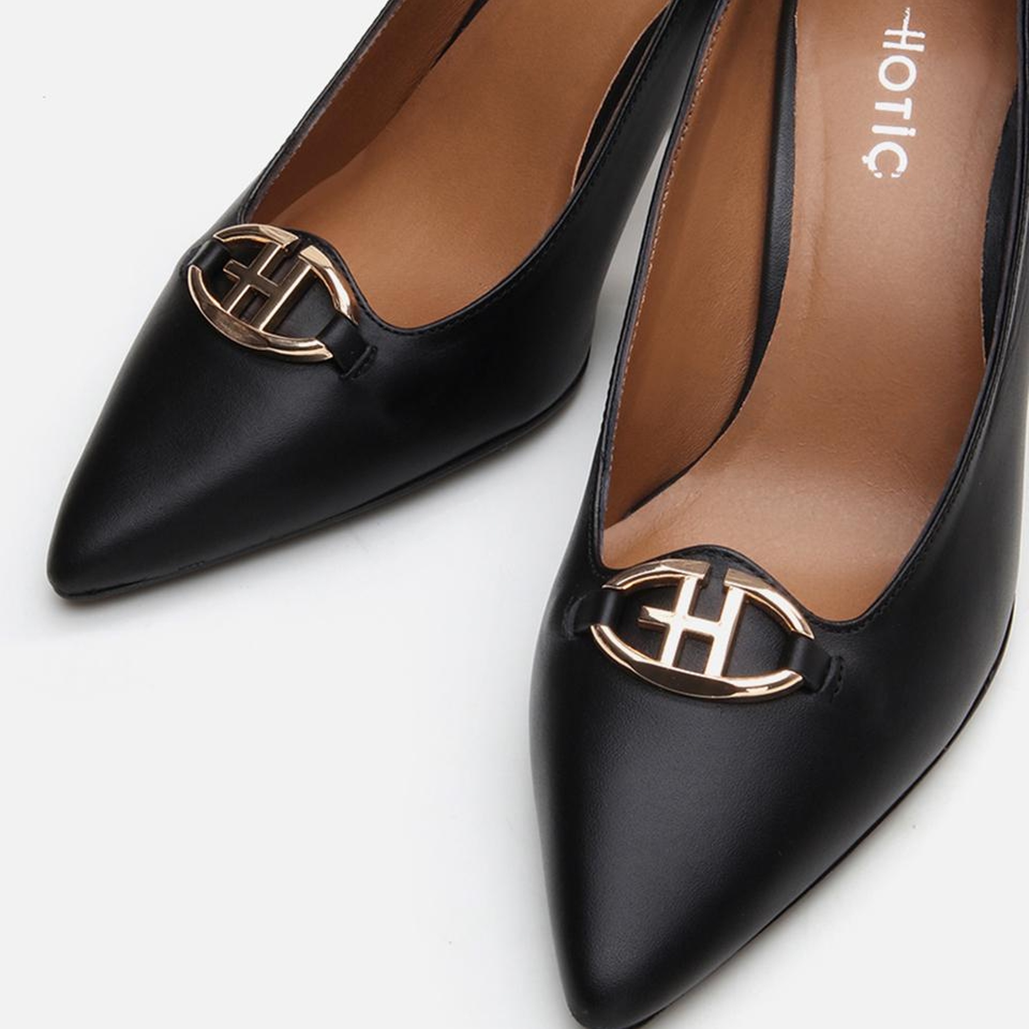 Kadın Deri Siyah Stiletto